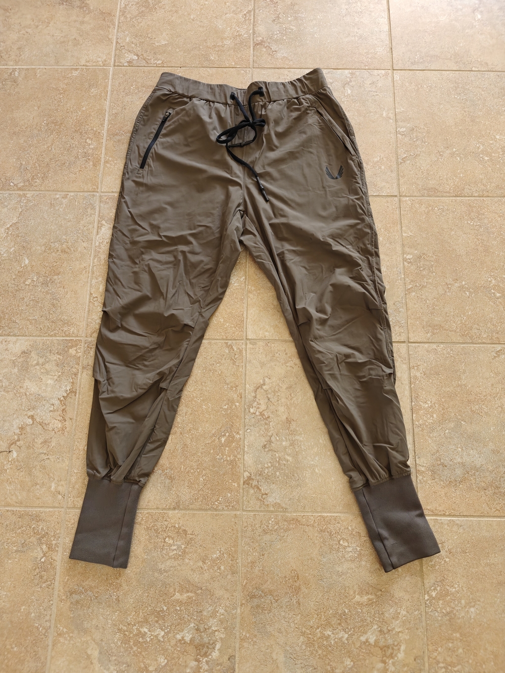 Men's Olive Brown Performance Jogger Pants - ASRV
